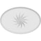 Ekena Millwork Standard Dalton Spiral Rosette With Rounded Edge, 5"W x 3 1/4"H x 1"P ROSP050X033X100DAL14 - alternate 3
